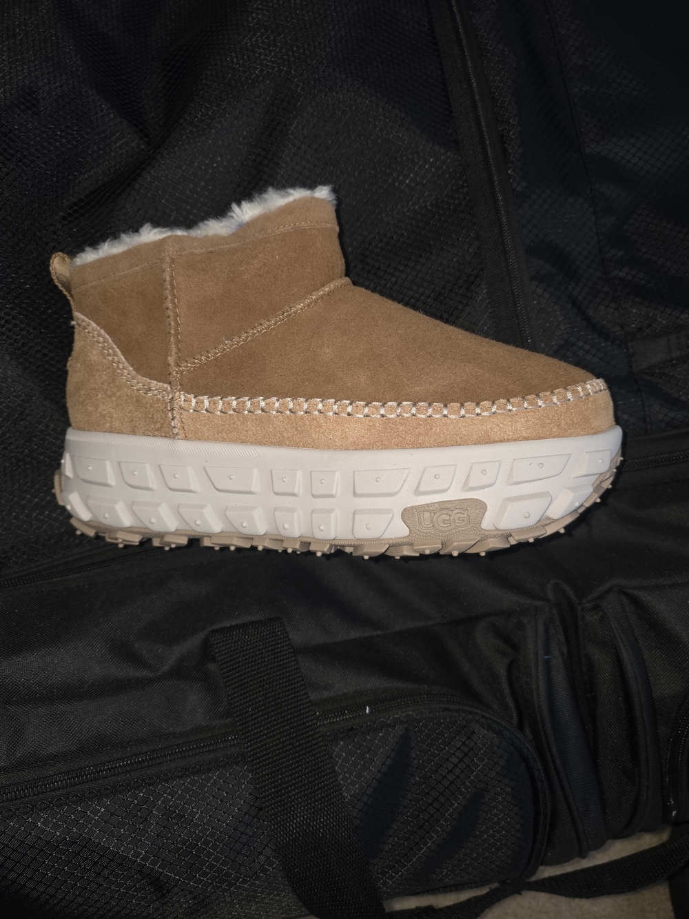 UGG Women's Chestnut Suede Platform Ankle Boot